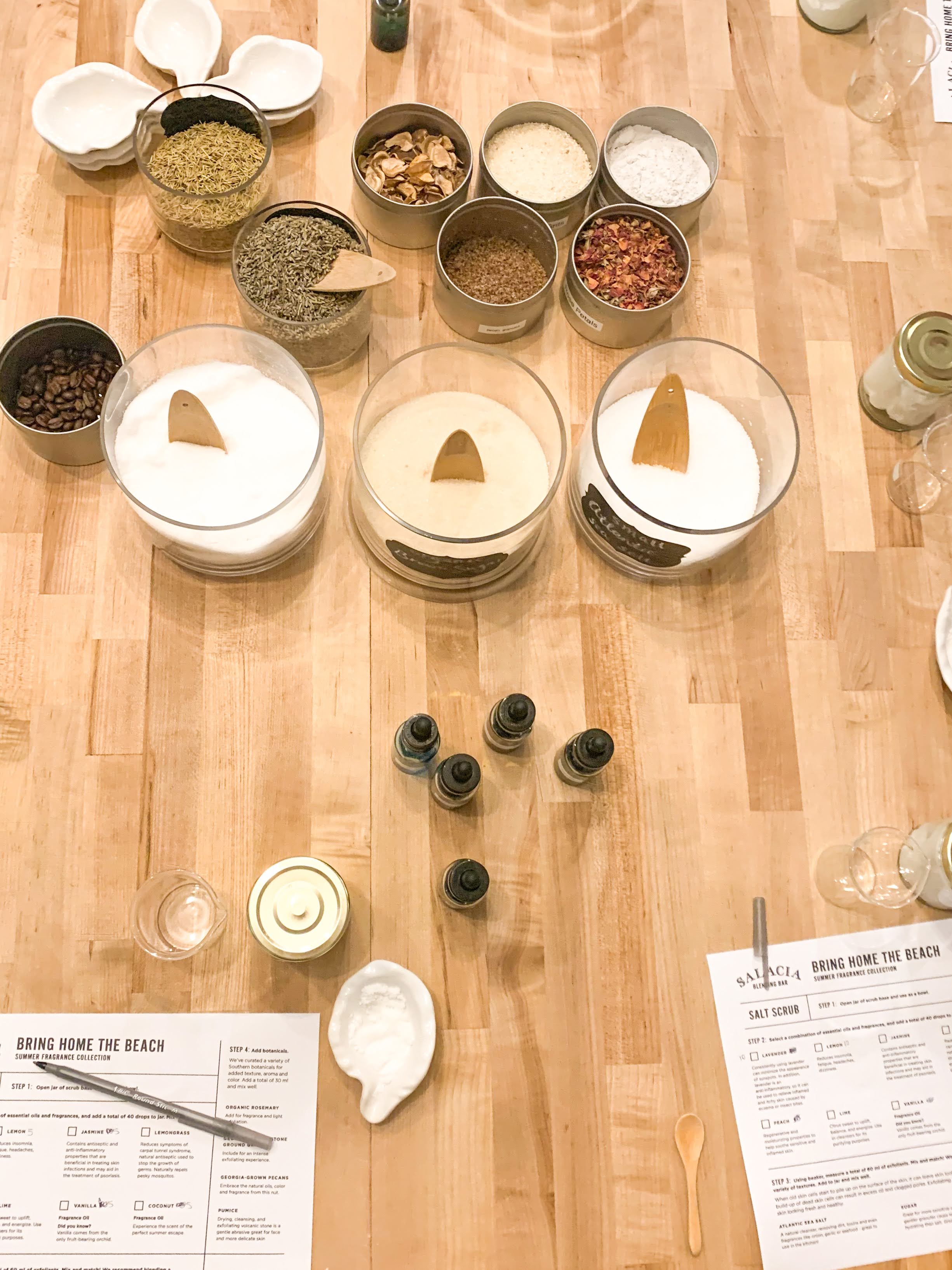 Picture of DIY Scrub bar at Salacia Salts in Savannah, Georgia